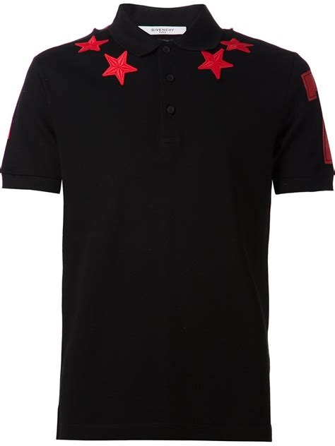 givenchy star patch polo|null .